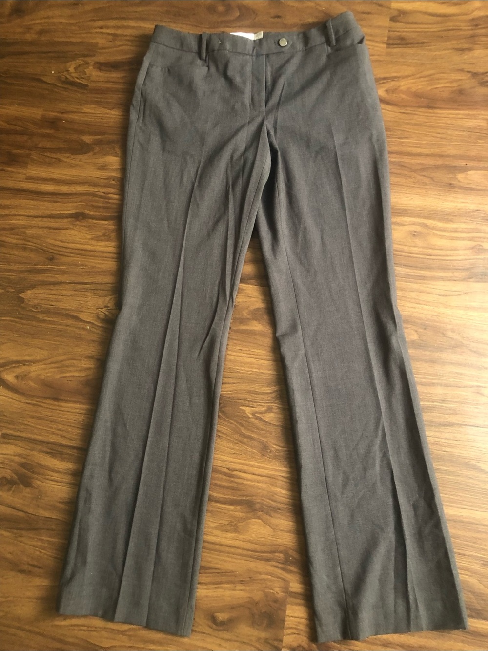 Calvin Klein Women's Charcoal Flare Dress Pants